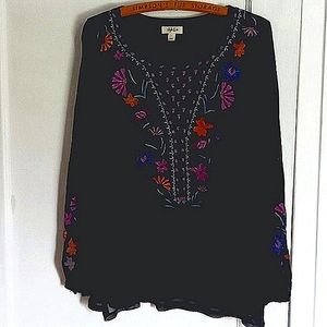 Style & Co embroidered top